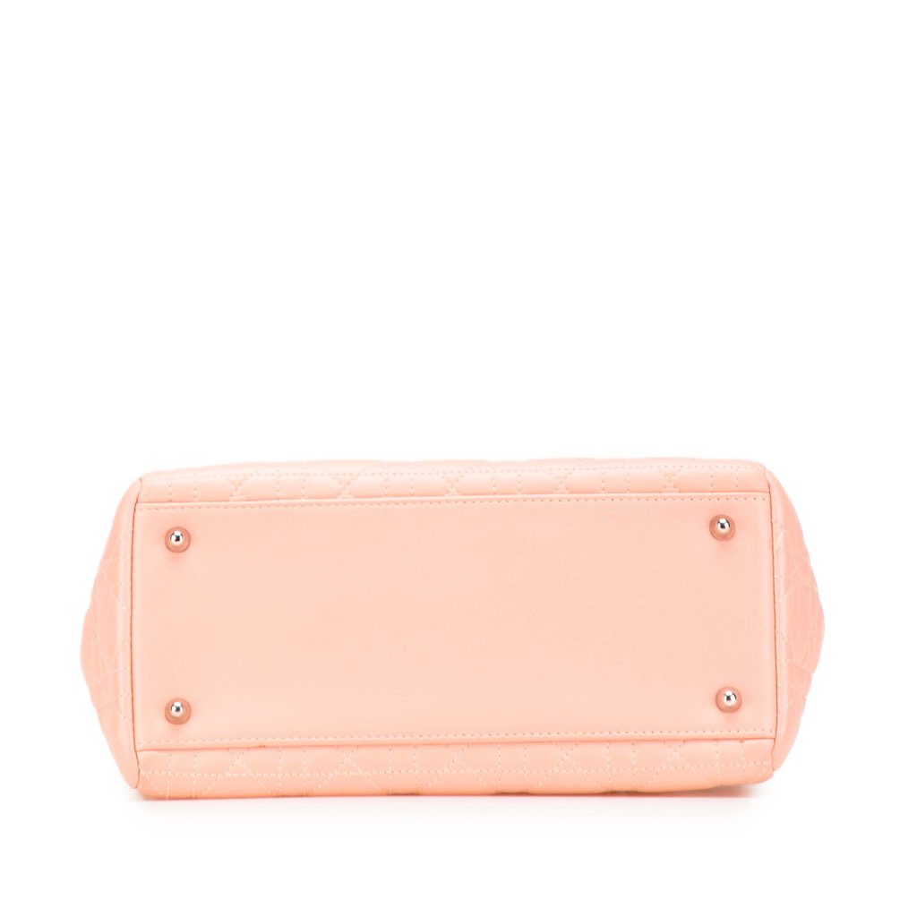 Dior Medium Lambskin Cannage Lady Dior - Image 6