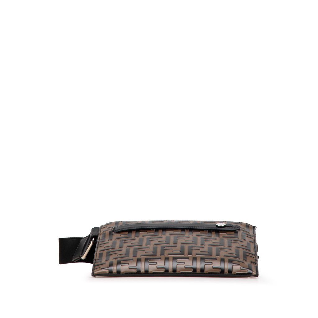 Fendi FF Embossed Leather 1974 Crossbody - Image 6