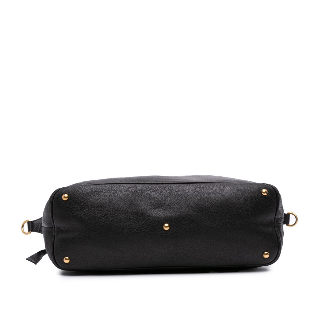 Gucci Leather Twill Satchel - 3