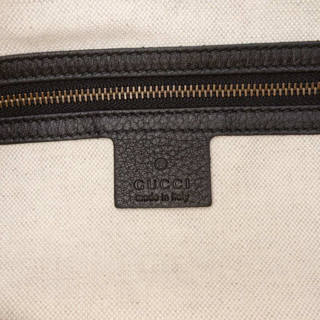 Gucci Leather Twill Satchel - 5