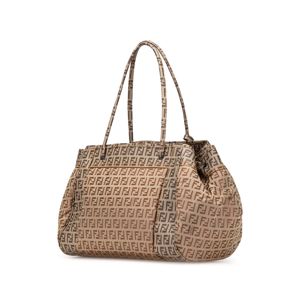 Fendi Zucchino Nylon and Spalmati Grande Pillow Tote - Back view