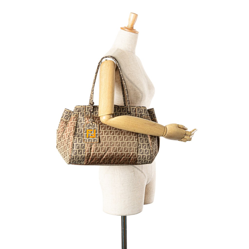 Fendi Zucchino Nylon and Spalmati Grande Pillow Tote - Image 15