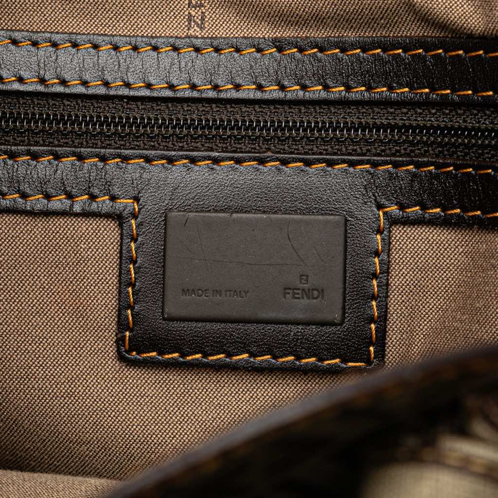 Fendi Zucchino Nylon and Spalmati Grande Pillow Tote - Side view