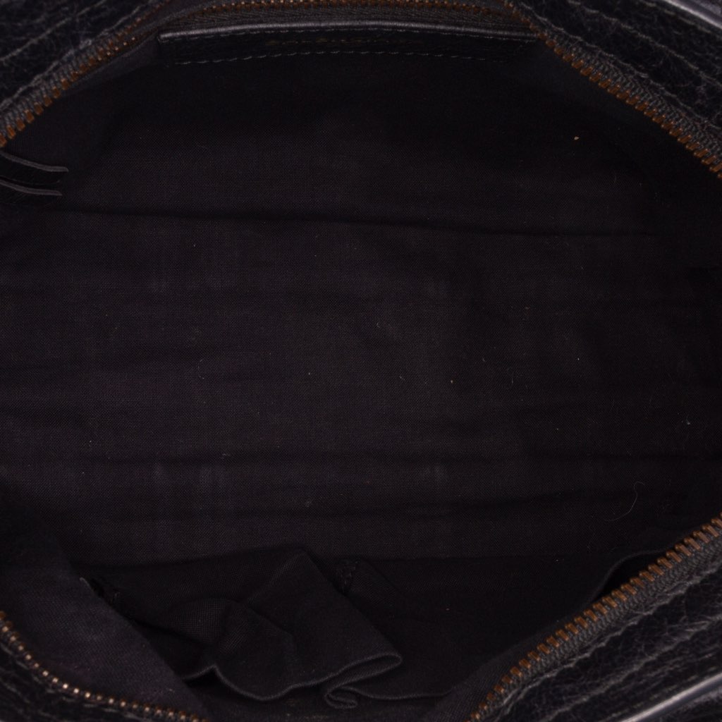 Balenciaga Small Lambskin Motocross Striped Classic City Satchel - 4