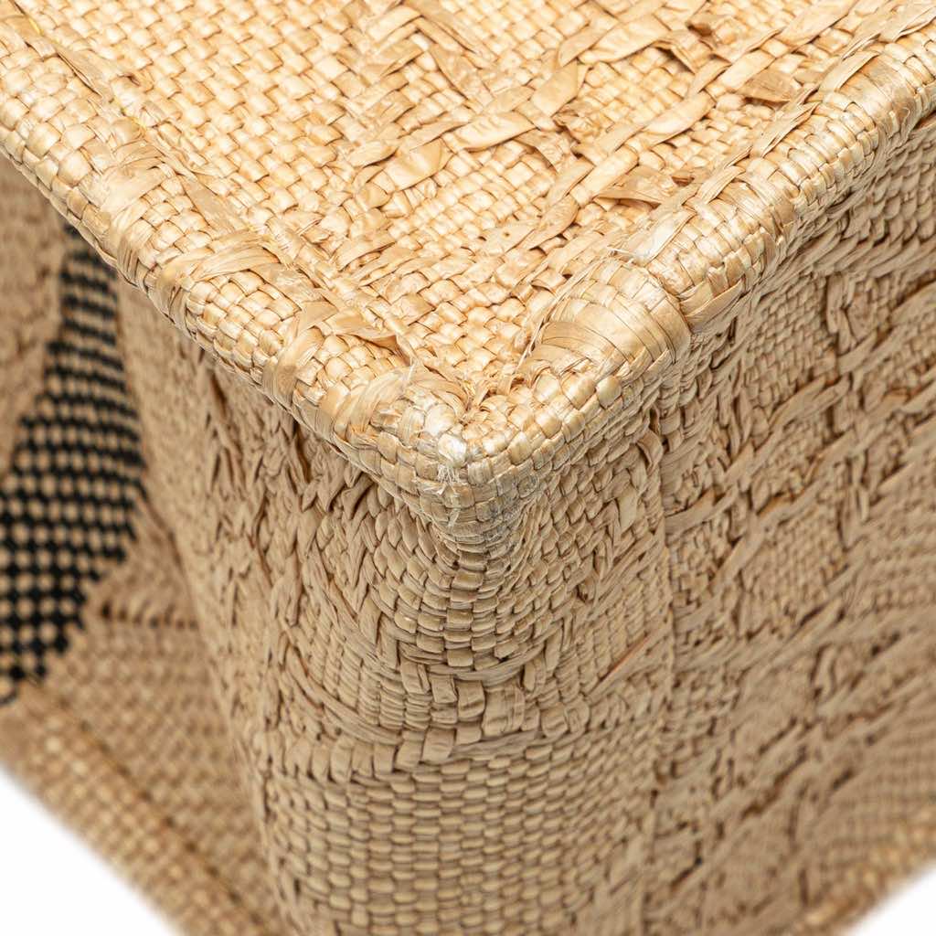 Dior Small Raffia Cannage Book Tote - Image 13