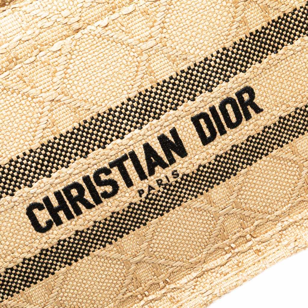 Dior Small Raffia Cannage Book Tote - Detail 2