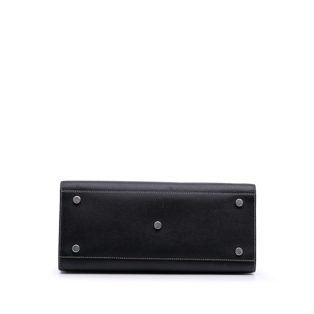 Saint Laurent Small Grained Calfskin Topstitch Sac De Jour Satchel - 3