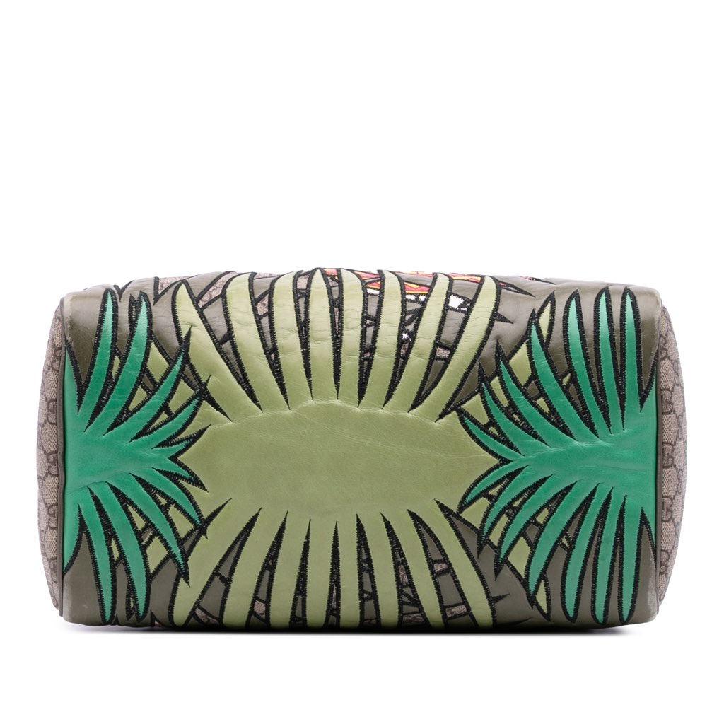 Gucci Medium GG Supreme Joy Unicef Snowman in Africa Boston Bag - 3