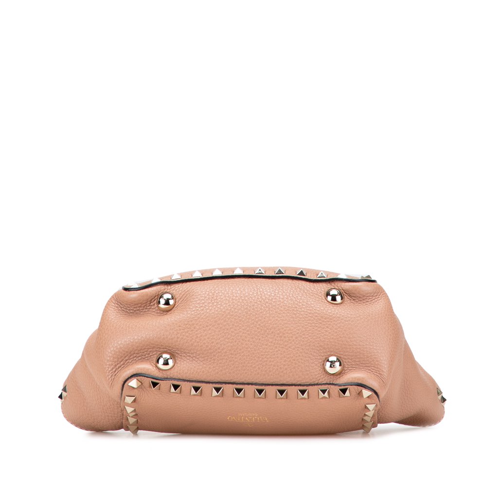 Valentino Mini Grainy Calfskin Rockstud Satchel - 3