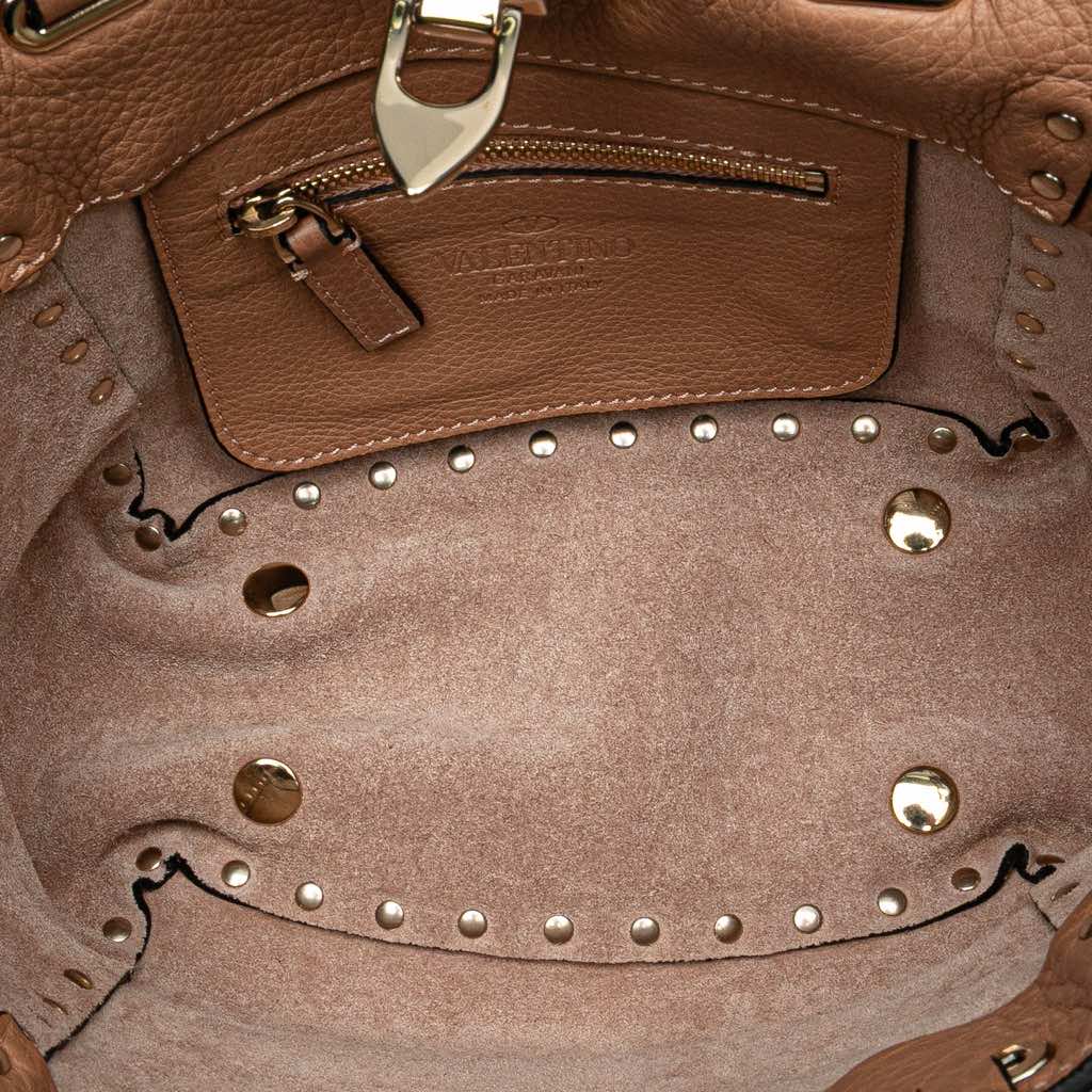 Valentino Mini Grainy Calfskin Rockstud Satchel - 4