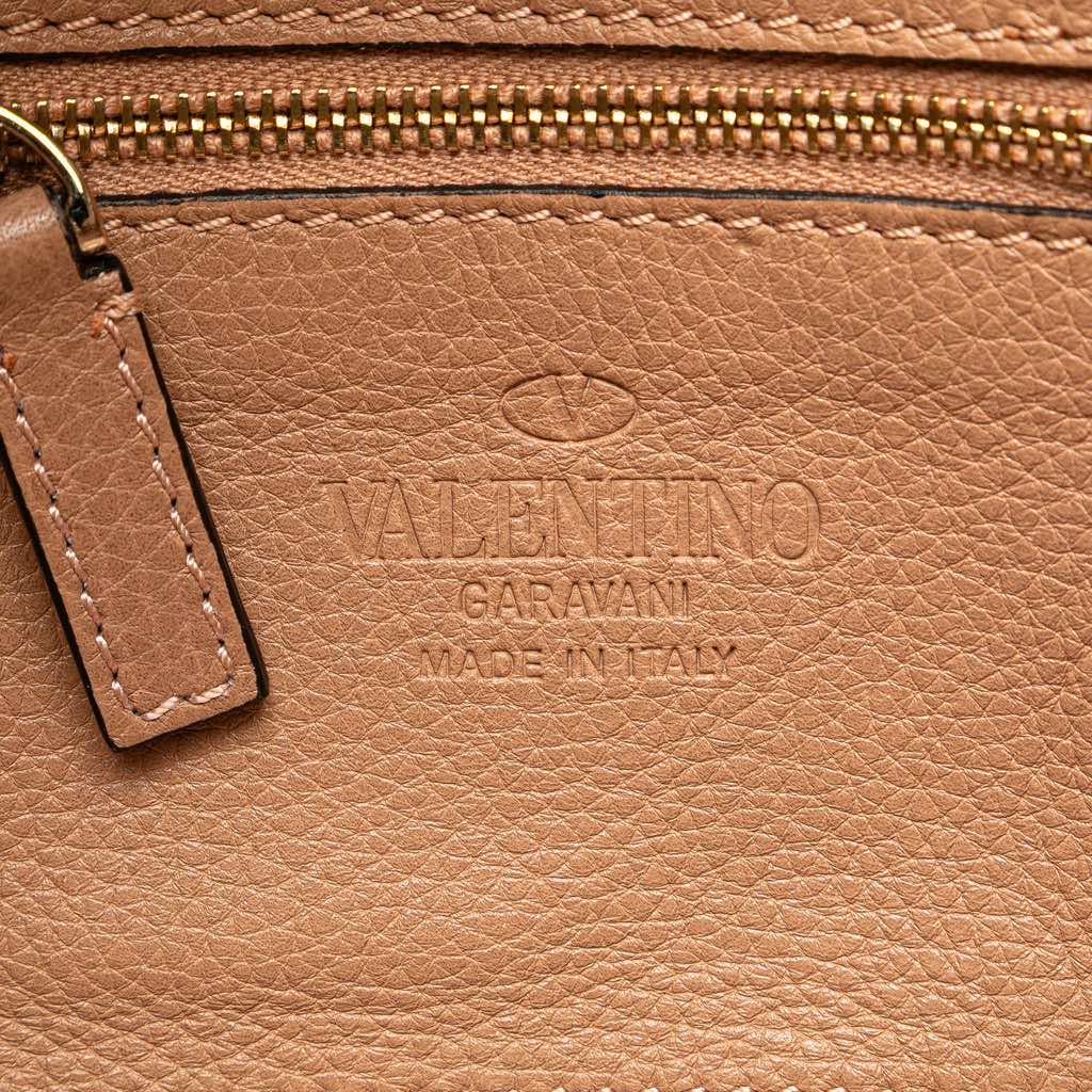 Valentino Mini Grainy Calfskin Rockstud Satchel - 5