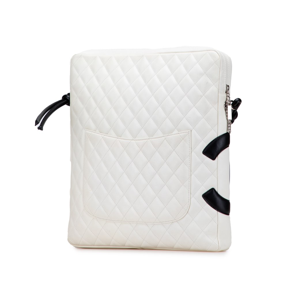 Chanel Maxi Lambskin Cambon Ligne Crossbody - Back view