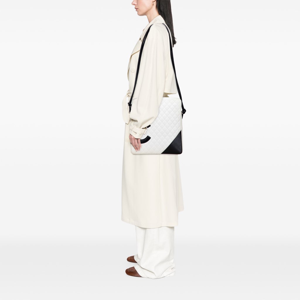 Chanel Maxi Lambskin Cambon Ligne Crossbody - Image 11