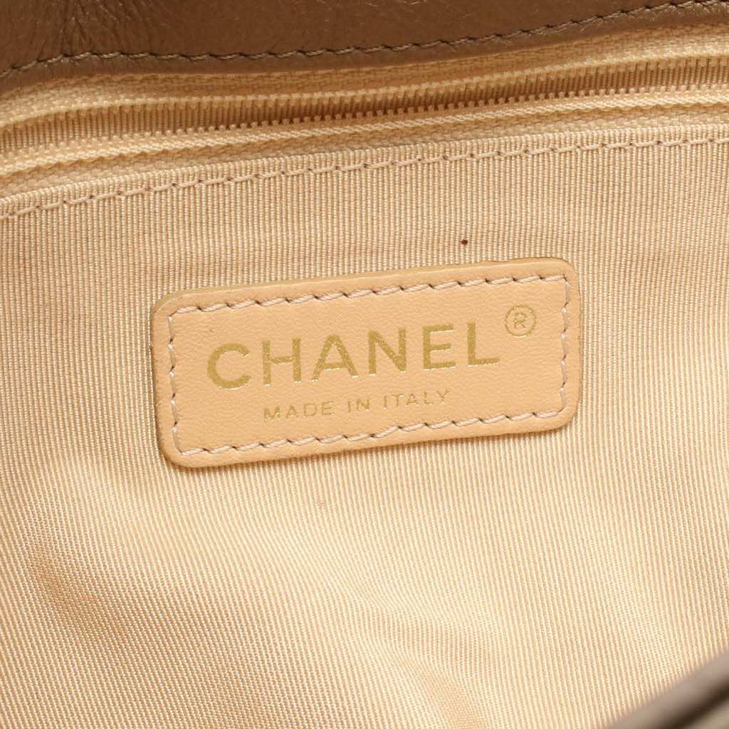 Chanel Medium Quilted Metallic Lambskin CC Crown Flap - 5