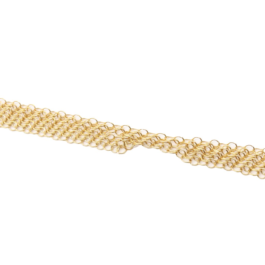 Tiffany & Co 20K Yellow Gold Elsa Peretti Mesh Chain Necklace - 3