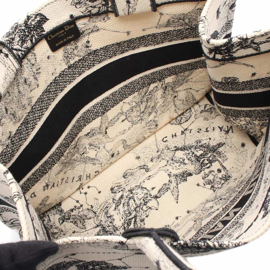 Dior Medium Canvas Embroidered Zodiac Toile De Jouy Book Tote - 3