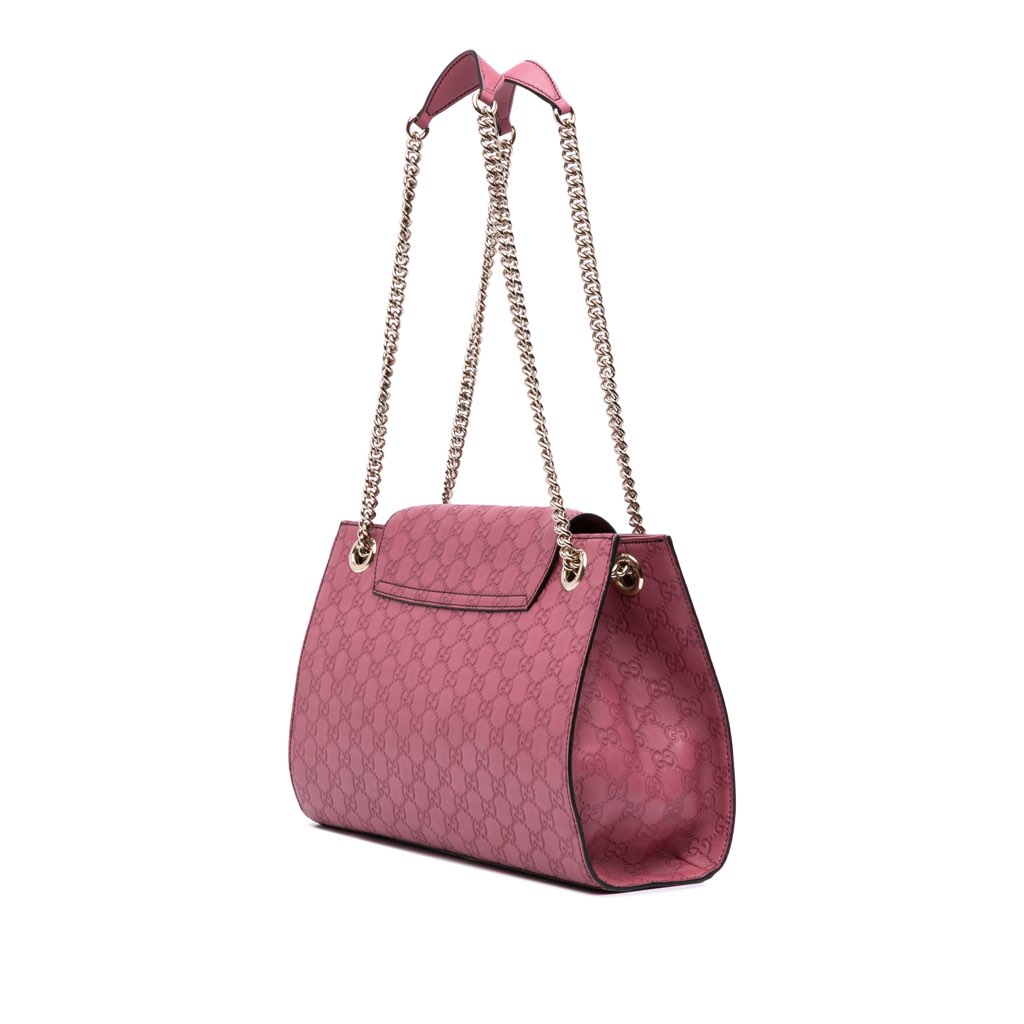 Gucci Large Guccissima Emily Shoulder Bag - Back view