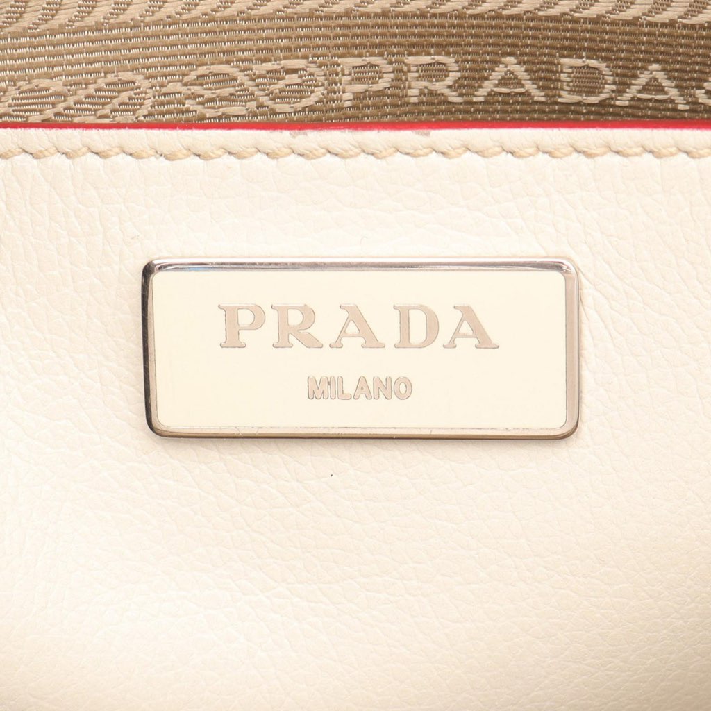 Prada Mini Scamosciato Trimmed Glace Calf Twin Pocket Satchel - 4