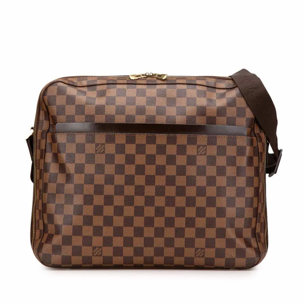 Louis Vuitton Damier Ebene Dorsoduro Brown Canvas Good - Front View