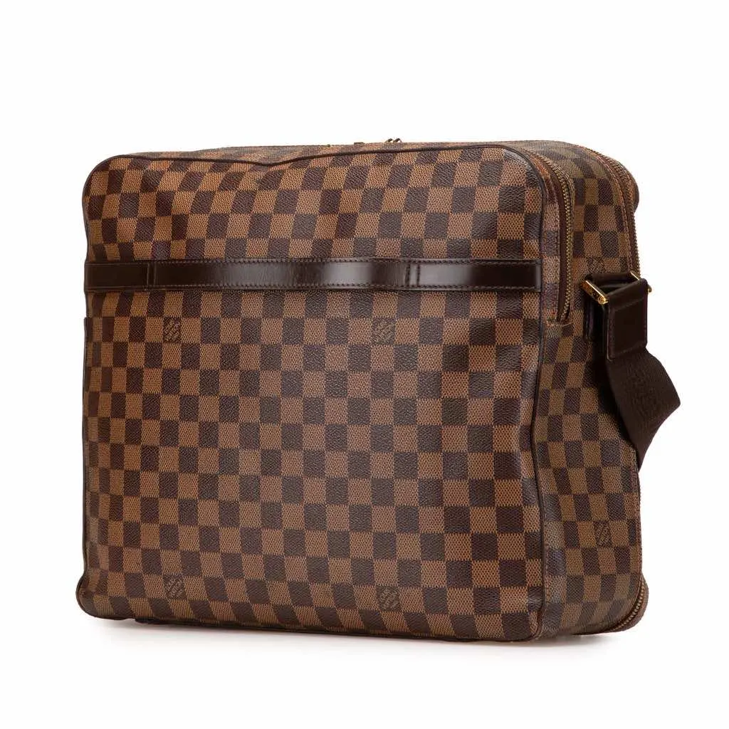 Louis Vuitton Damier Ebene Dorsoduro Brown Canvas Good - Back View