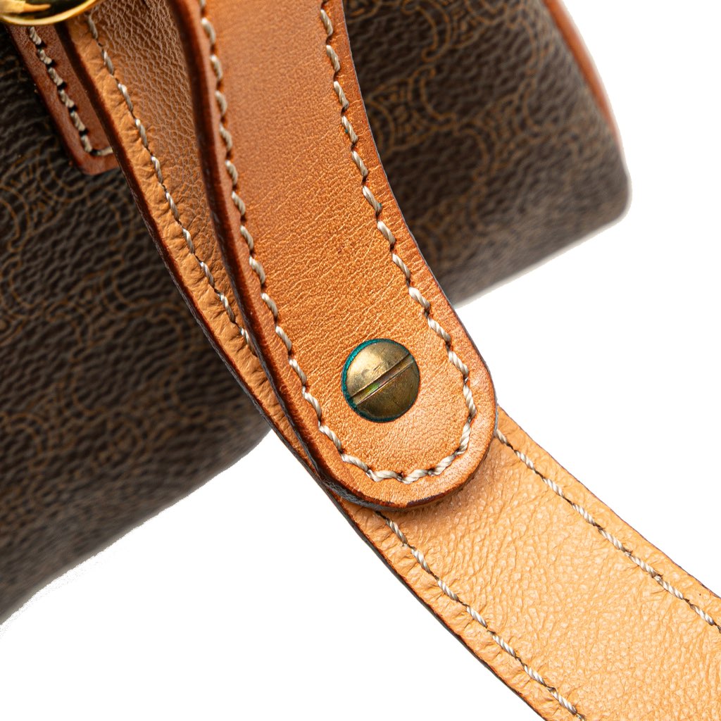 Celine Macadam Coated Canvas Satchel - Image 10