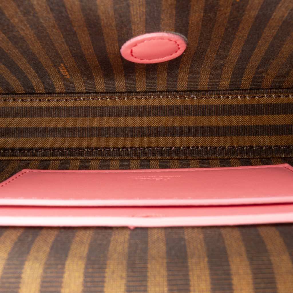 Fendi Satin Phone Pouch Baguette Satchel - 4