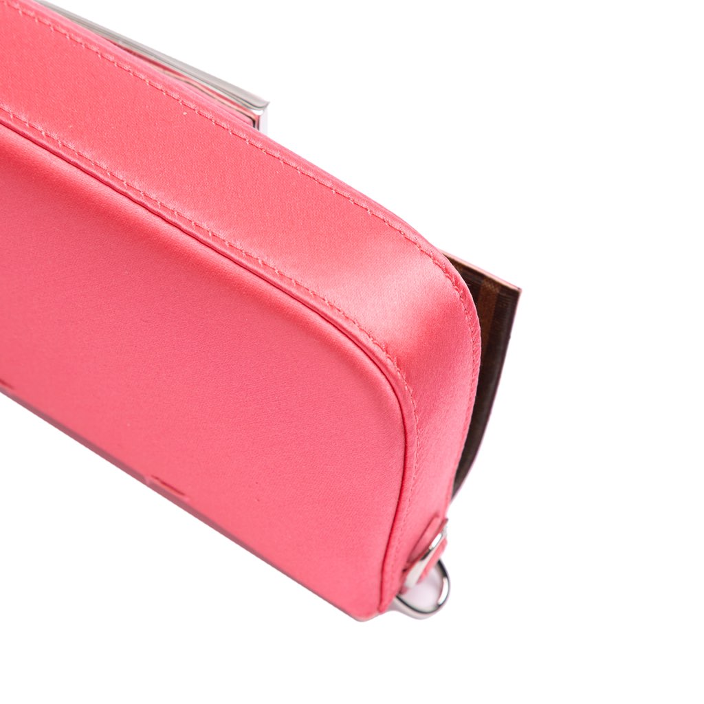 Fendi Satin Phone Pouch Baguette Satchel - Detail 2