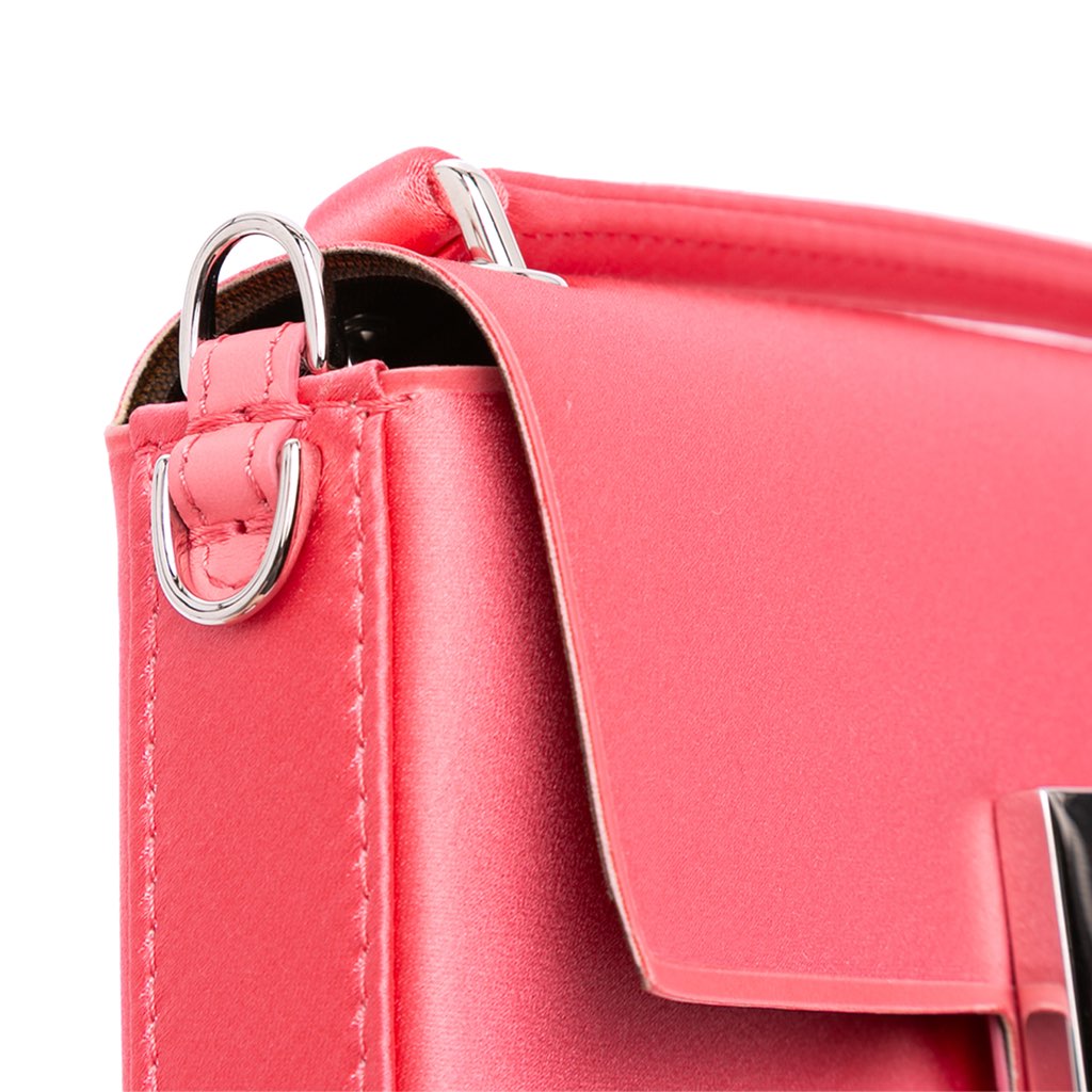 Fendi Satin Phone Pouch Baguette Satchel - Image 10