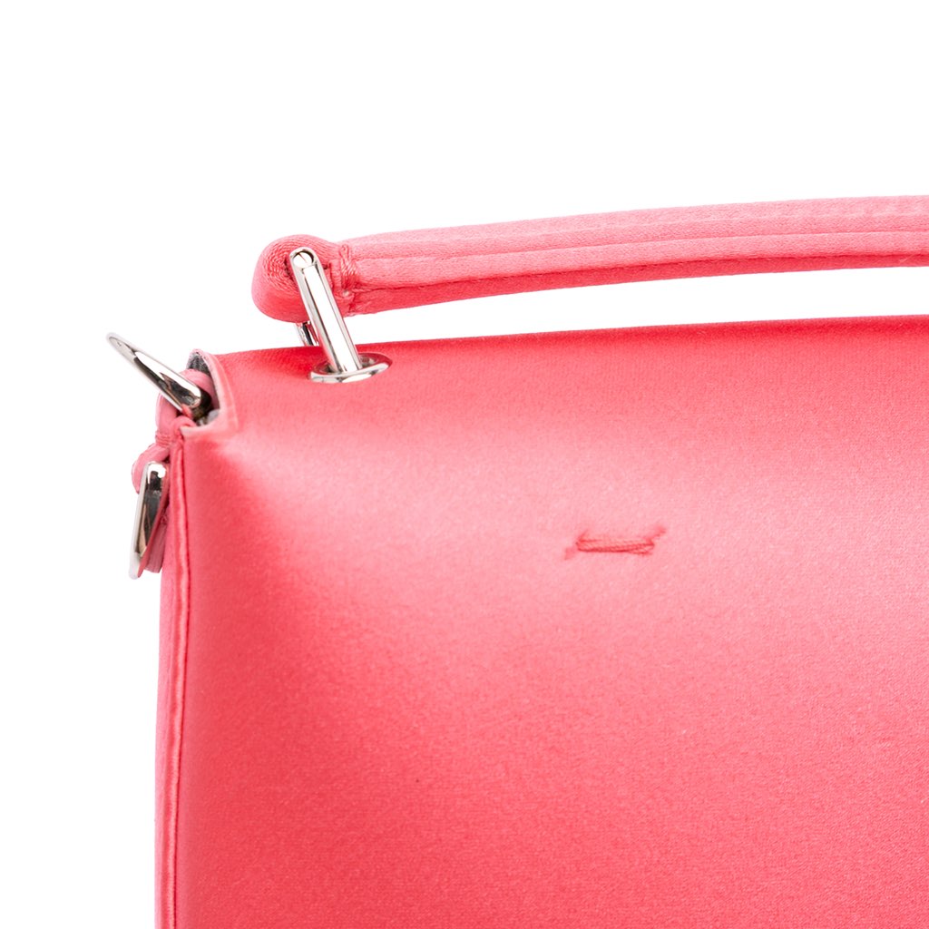 Fendi Satin Phone Pouch Baguette Satchel - Image 11