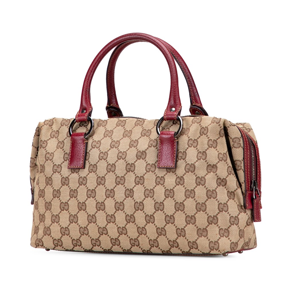 Gucci GG Canvas Boston Bag - Back view