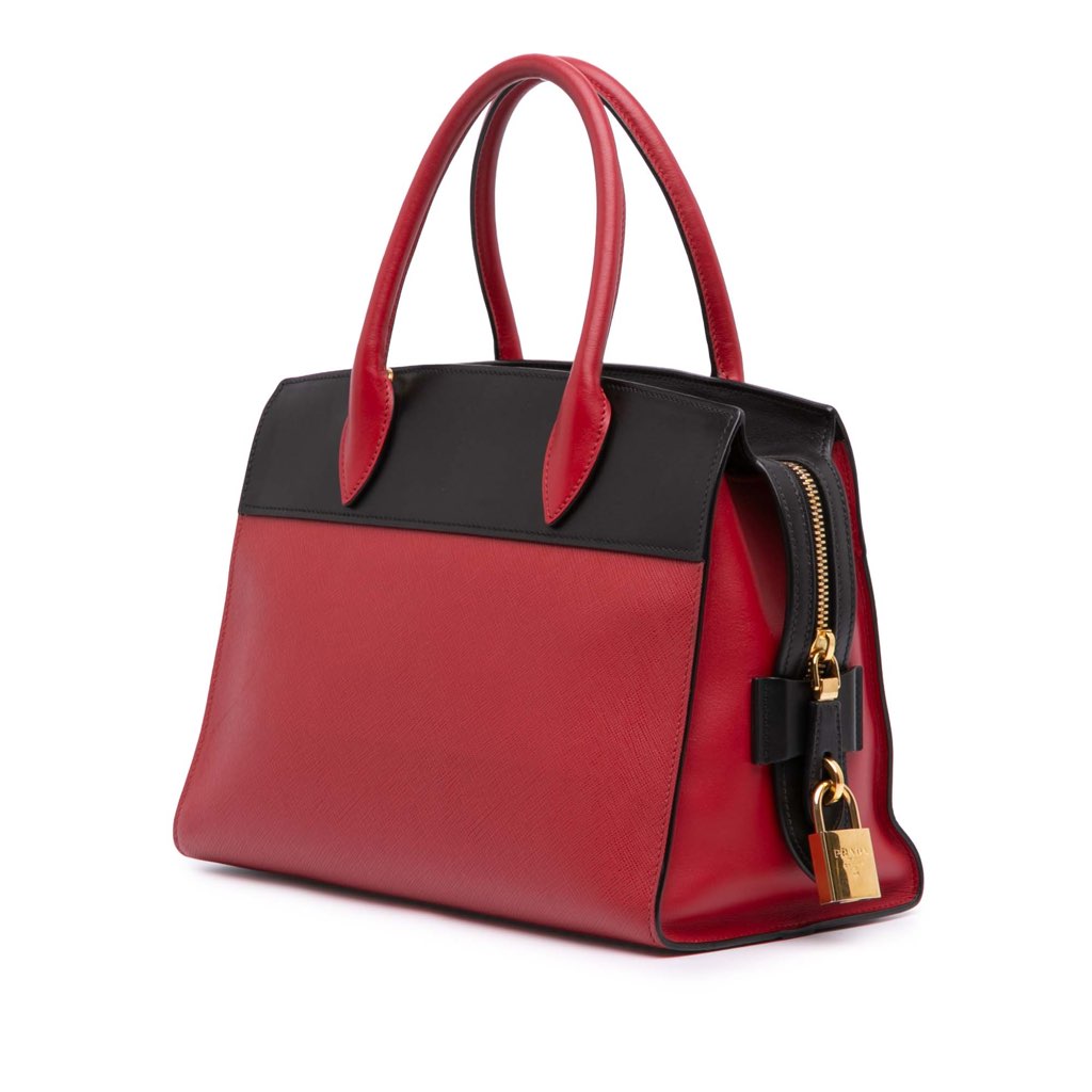 Prada Saffiano And City Calf Esplanade Satchel - 2
