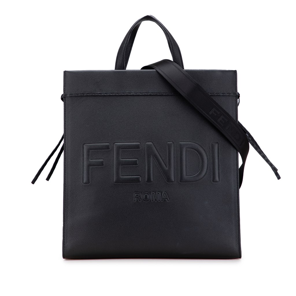 Fendi Medium Leather Roma Go To Shopper Satchel