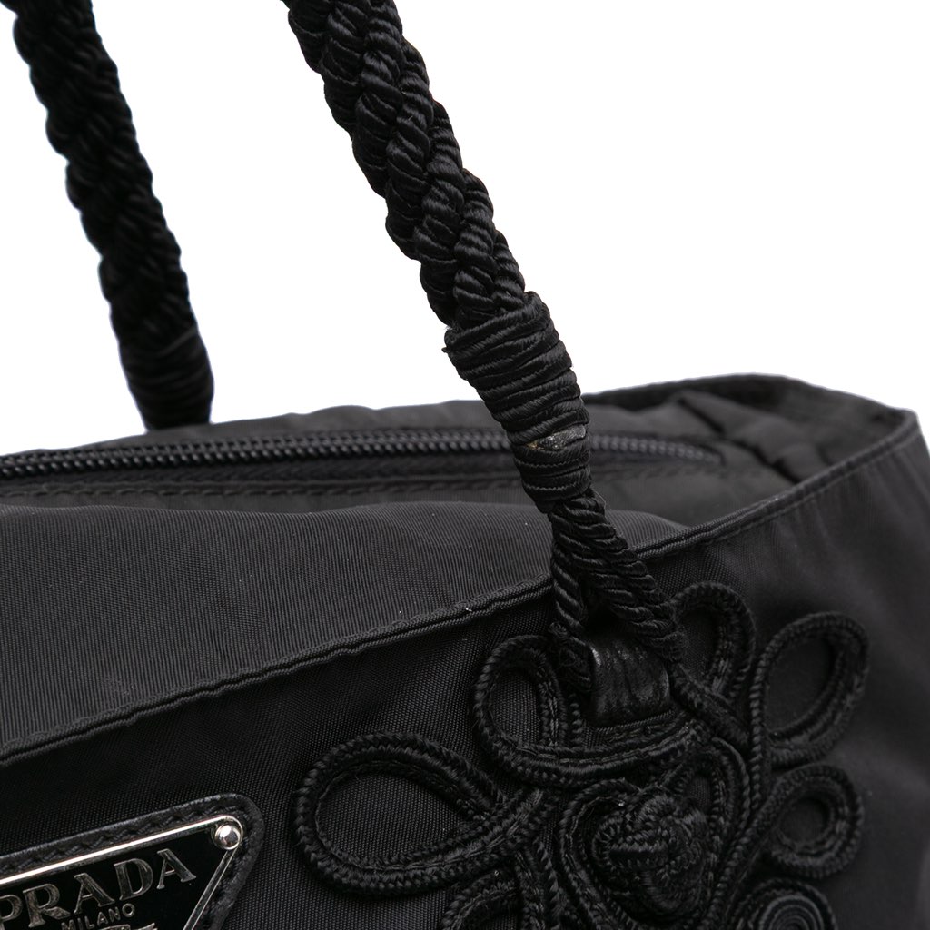 Prada Tessuto Braided Tote - Image 11