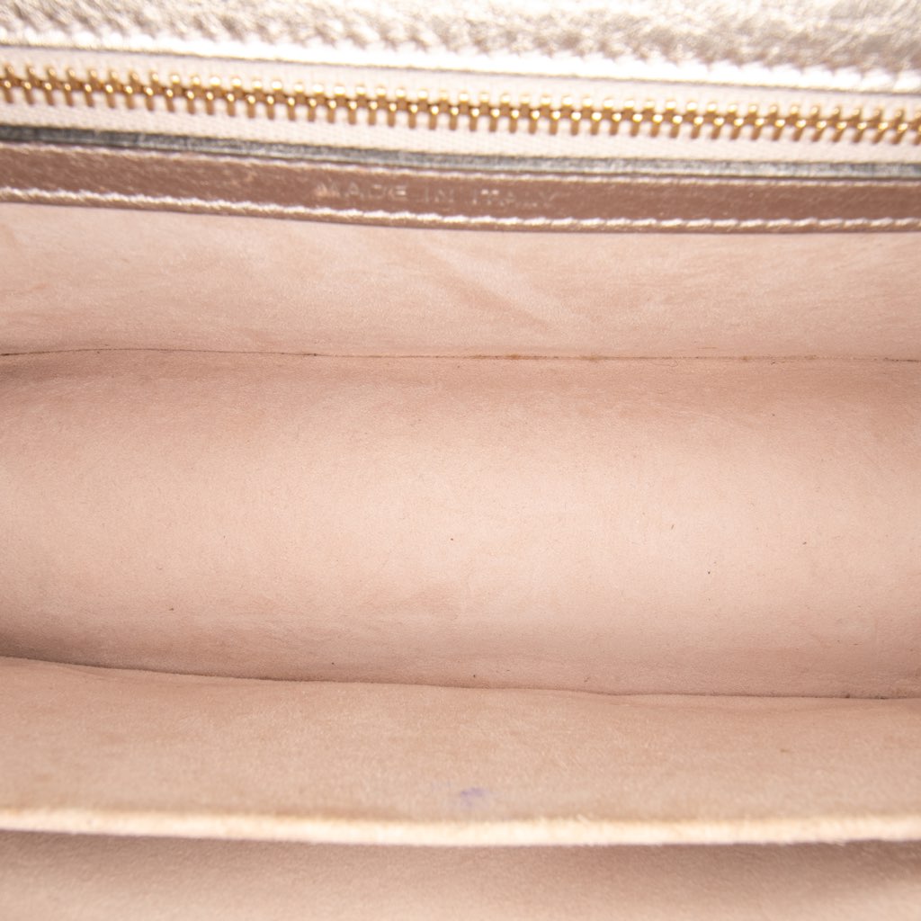 Dior Medium Metallic Grained Calfskin Diorama Flap - 4