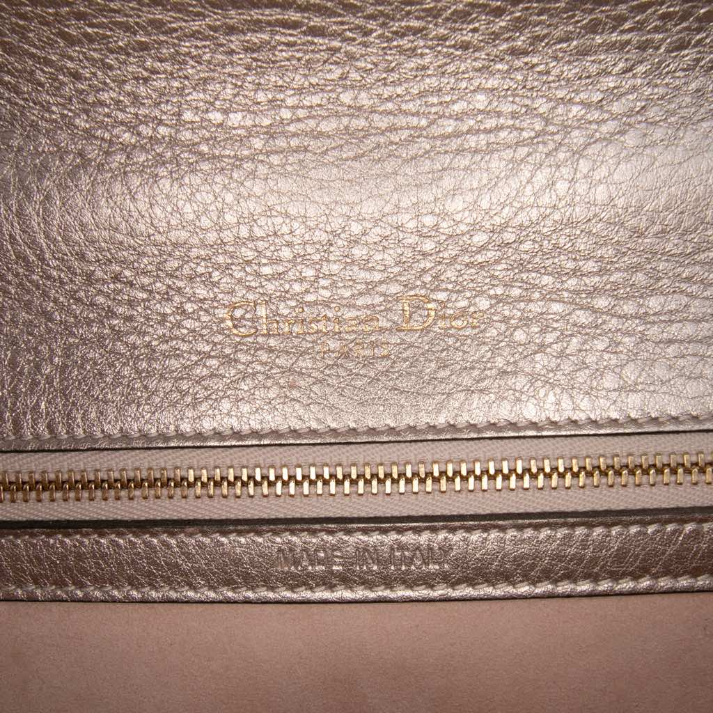 Dior Medium Metallic Grained Calfskin Diorama Flap - 5