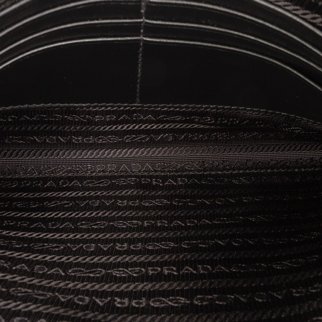 Prada Saffiano Banana Print Clutch - 4