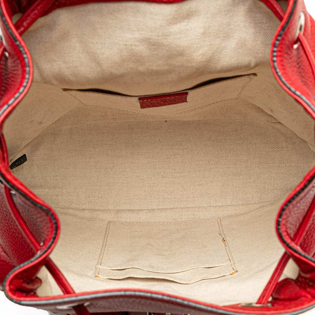 Gucci Leather Bamboo Tassel Backpack - 4