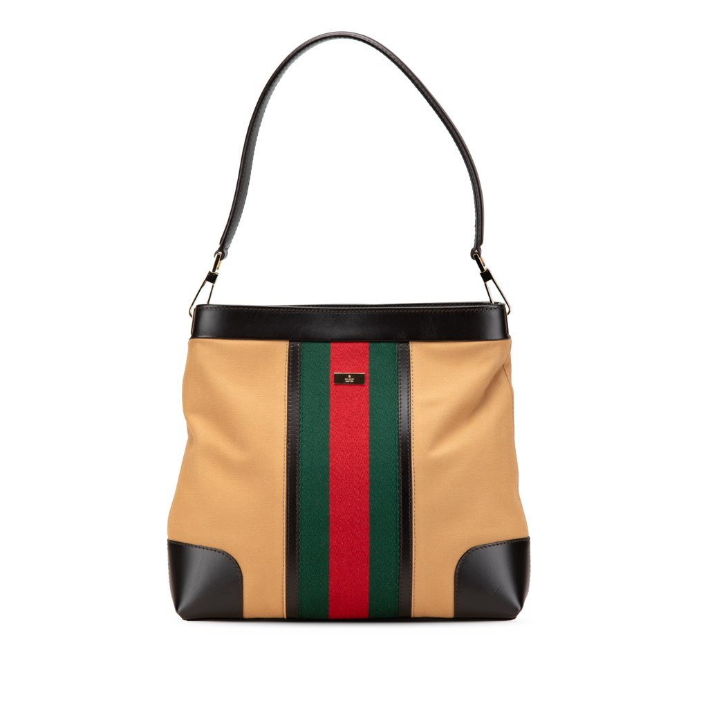 Gucci Canvas Web Shoulder Bag