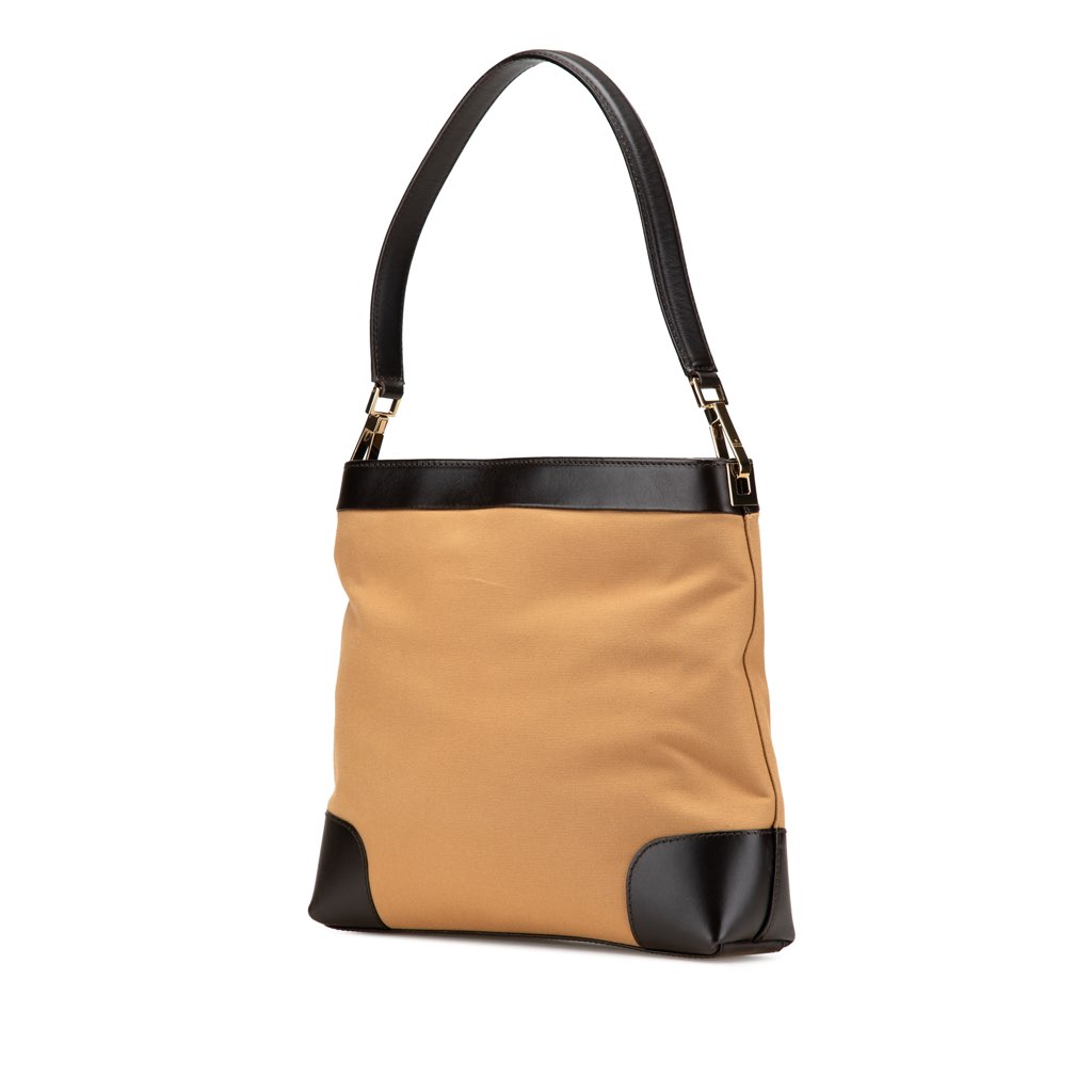 Gucci Canvas Web Shoulder Bag - Back view