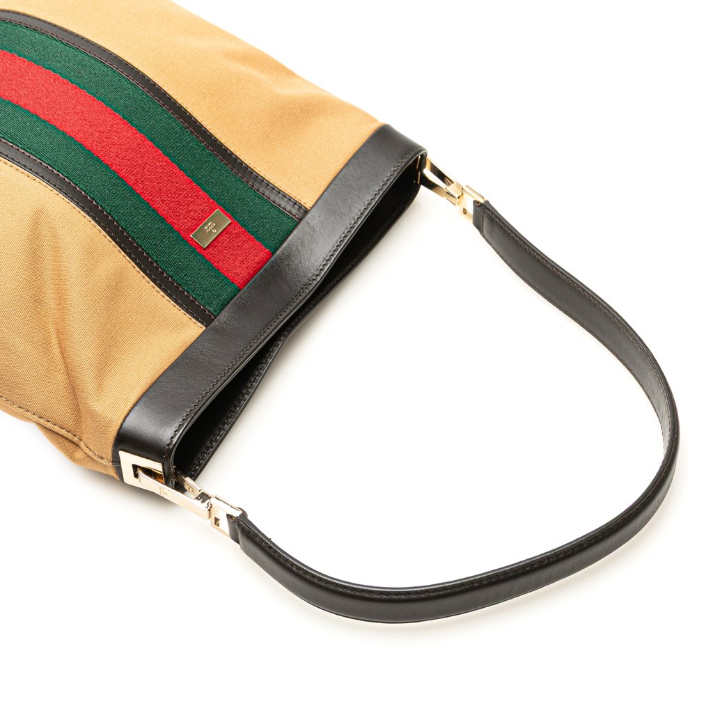 Gucci Canvas Web Shoulder Bag - Image 14
