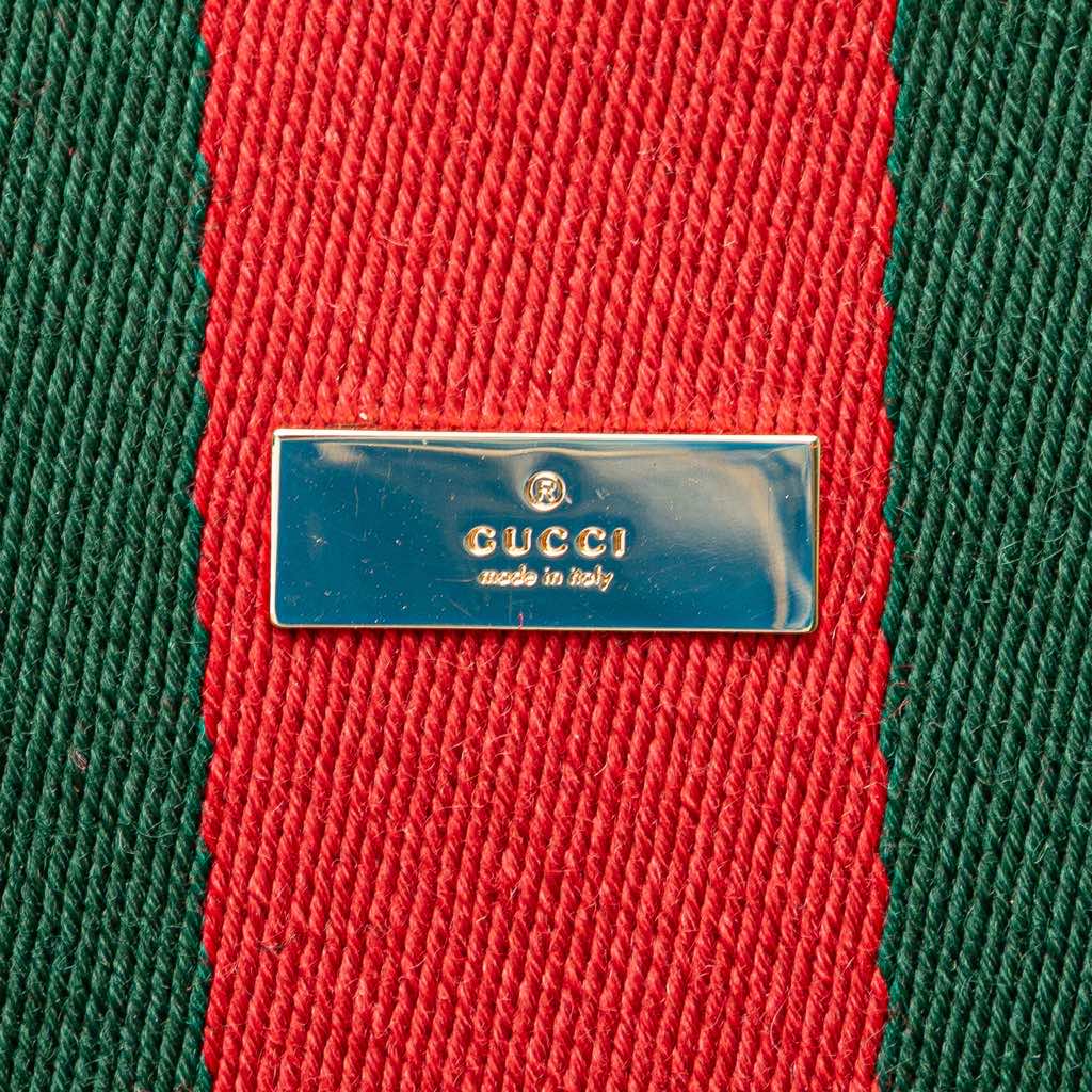 Gucci Canvas Web Shoulder Bag - Side view