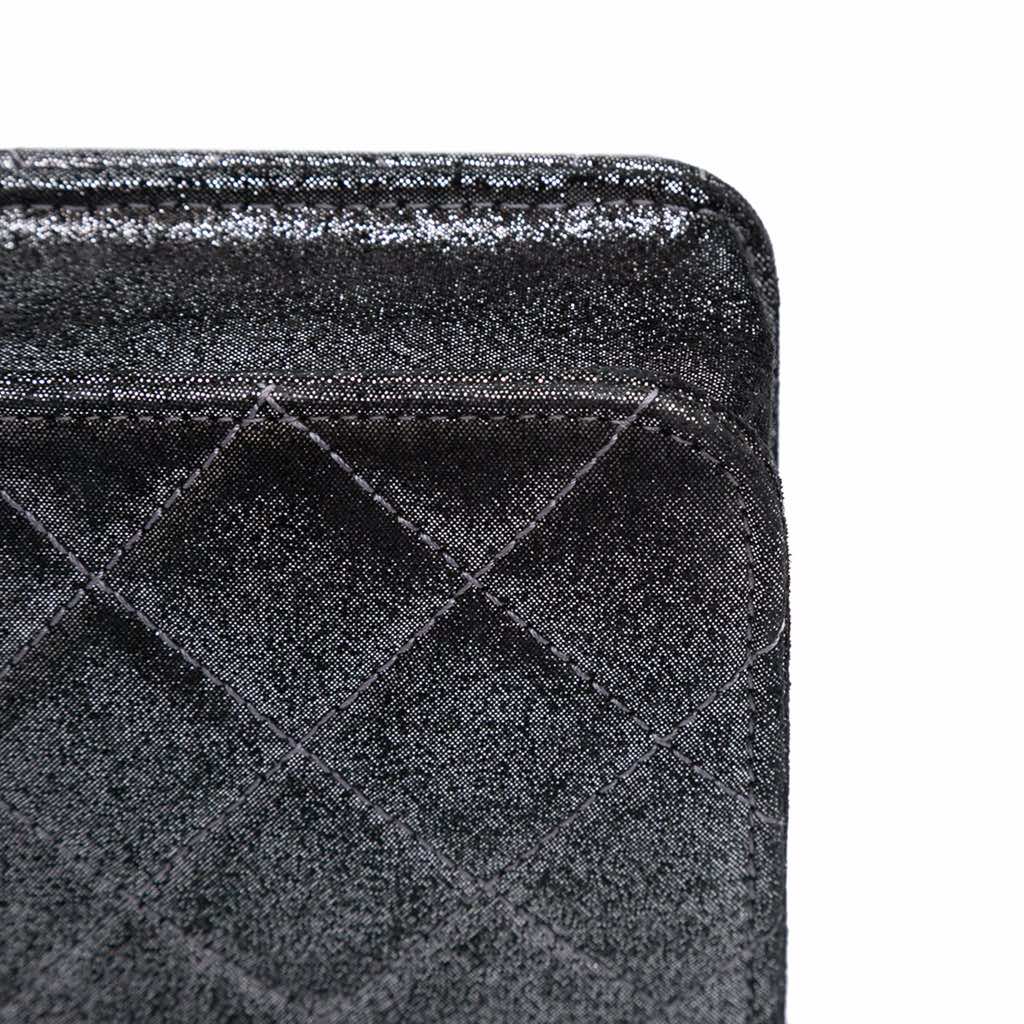 Chanel Quilted Iridescent Lambskin Tartan Button Wallet On Chain - Image 10