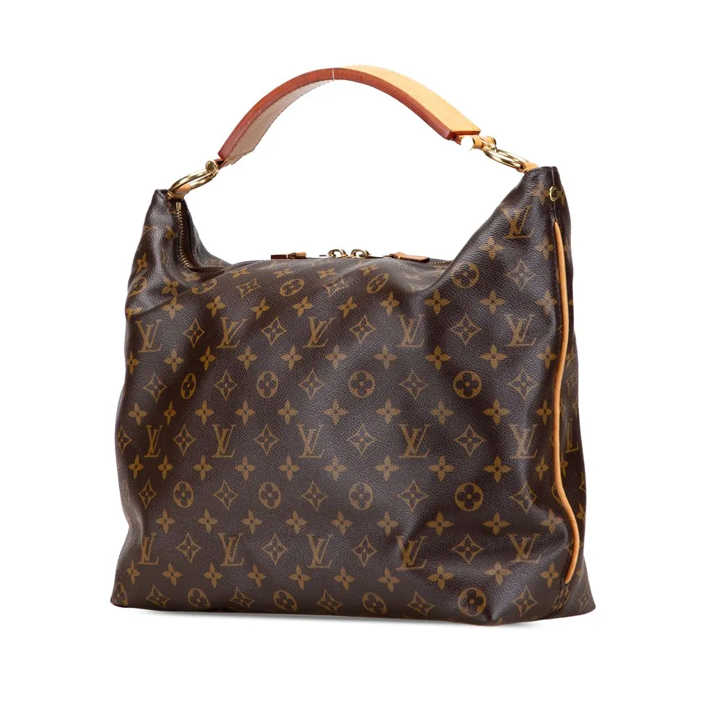 Louis Vuitton Monogram Sully MM Brown Canvas Good - Back View