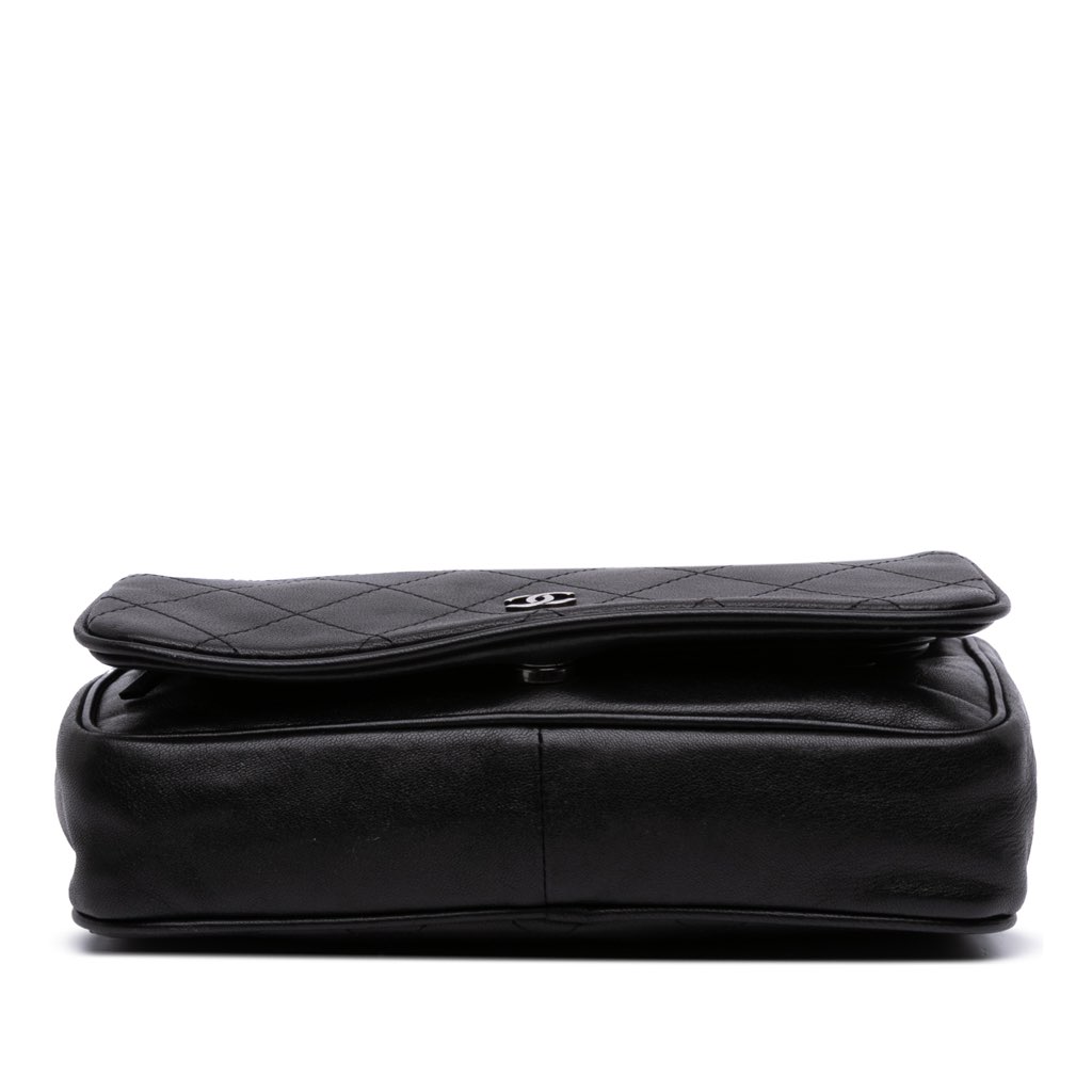 Chanel CC Quilted Lambskin Full Flap Wallet on Chain - 3