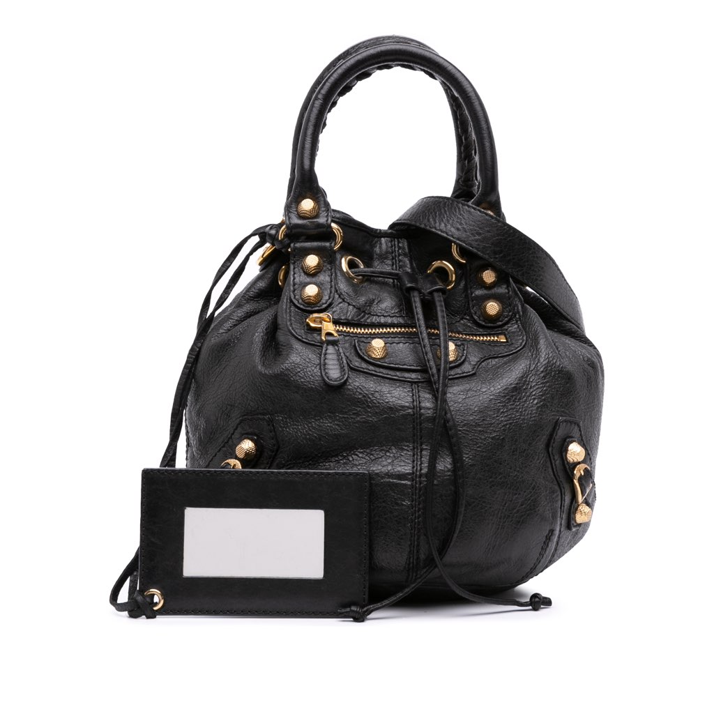 Balenciaga Mini Lambskin Motocross Pompon Giant 12 Bag - Image 13