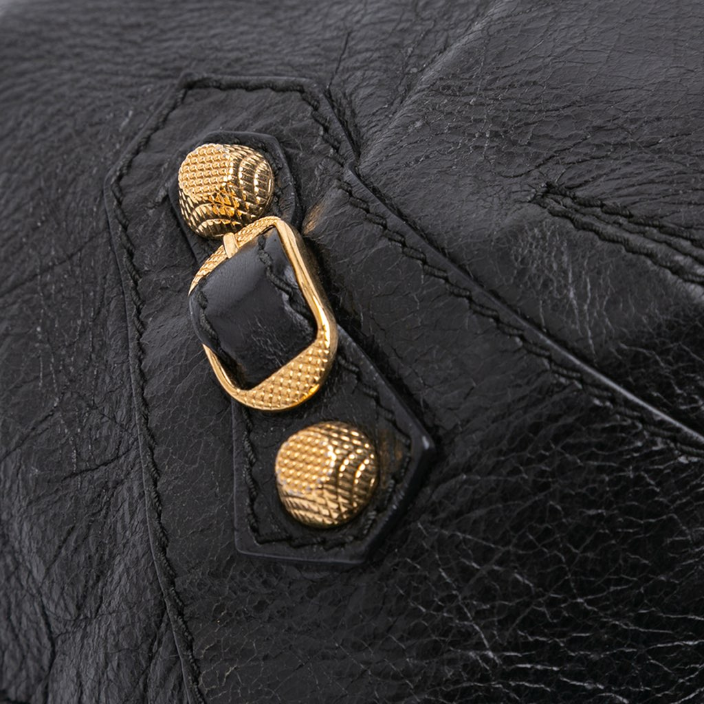 Balenciaga Mini Lambskin Motocross Pompon Giant 12 Bag - Image 10