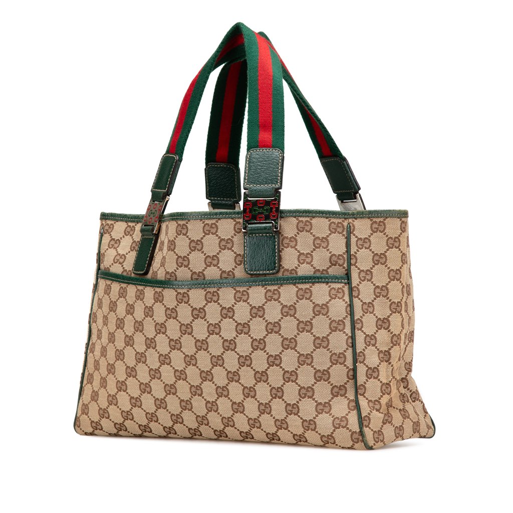 Gucci GG Canvas Web Pop Tote - 2