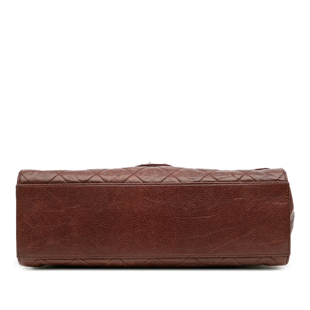 Chanel Jumbo Quilted Glazed Caviar CC Crave Flap - 3