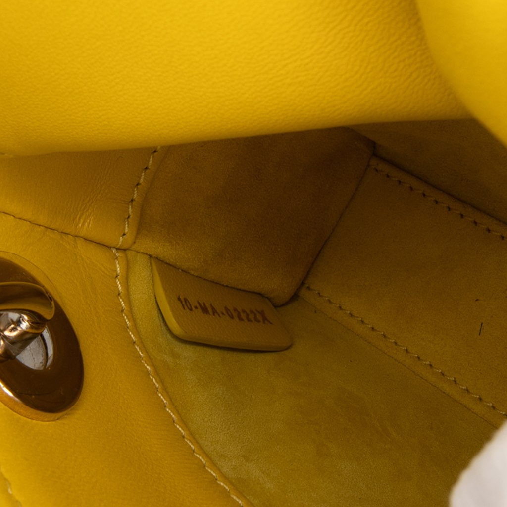 Dior Micro Lambskin Cannage Lady Dior - Side view