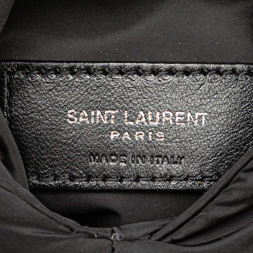 Saint Laurent Mini Nylon Cassandre Envelope Pouch - Side view